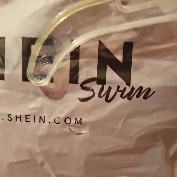 SHEIN NWT Girls Brown One-Piece Swimsuit with Tan Accents Size 11 Years - Picture 4 of 9